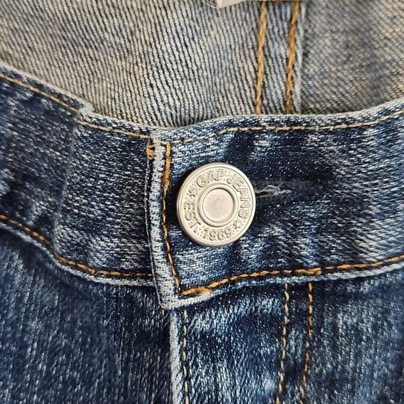 Gap Jeans Women's Size 12L Blue Low And Loose Boot Cut (W34 L34) Stretch Denim - Picture 13 of 16